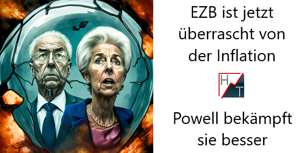 EZB ist jetzt überrascht von der Inflation - Powell bekämpft sie besser
