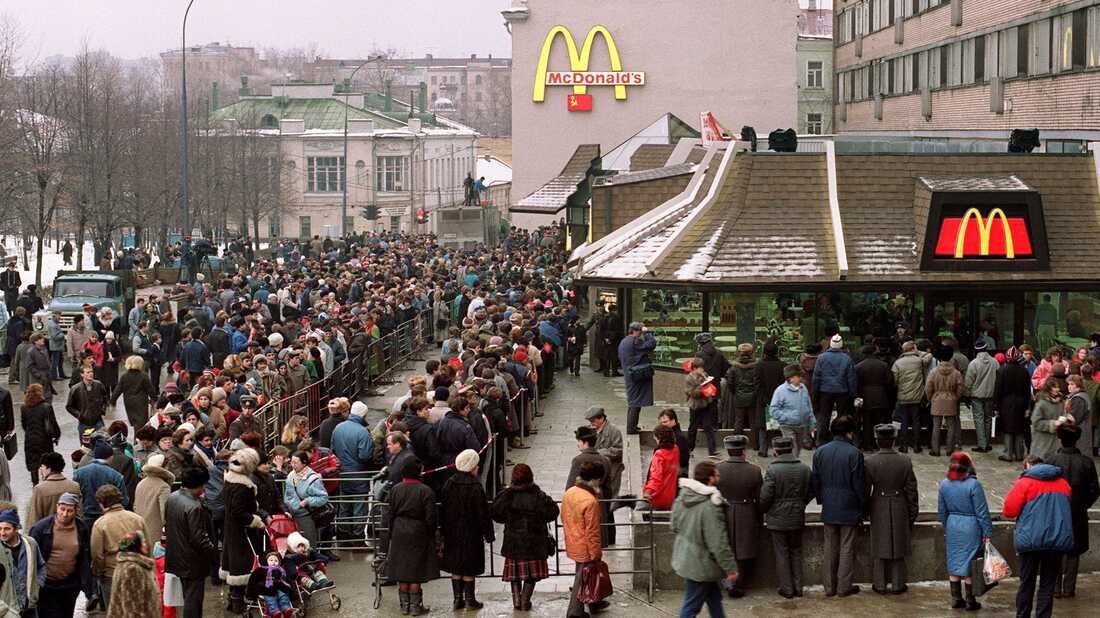 Ersteröffnung von McDonald´s in Russland (1990)