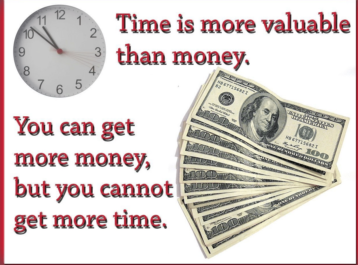 Zeit ist wertvoller als Geld.