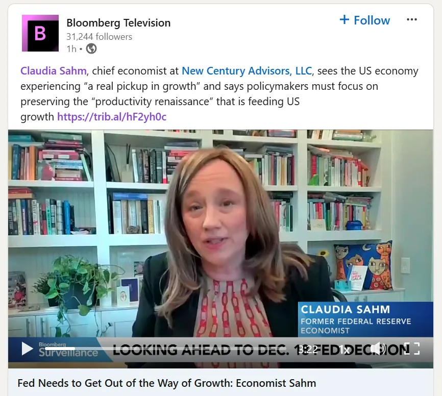  Bloomberg-Interview mit Claudia Sahm