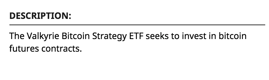 Valkyrie Bitcoin Strategy ETF