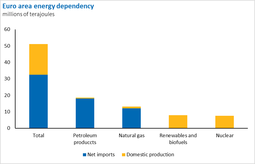 Abbildung 1: Energieabhängigkeit des Euroraums